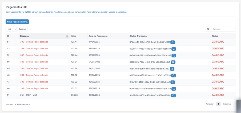 Módulo Financeiro para Perfex CRM