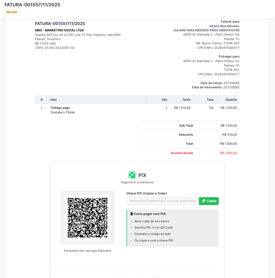 Asaas GateWay de Pagamento V3